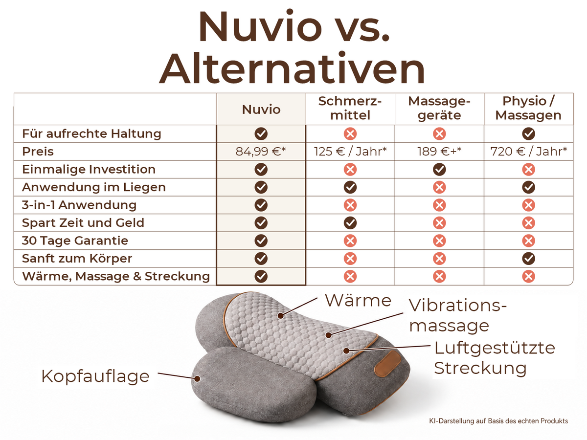RELEXORA Nuvio – Nackenmassagekissen
