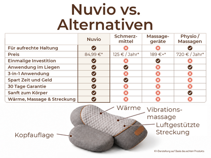 RELEXORA Nuvio – Nackenmassagekissen